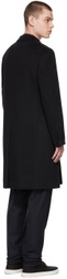 Ring Jacket Navy Wool & Cashmere Coat