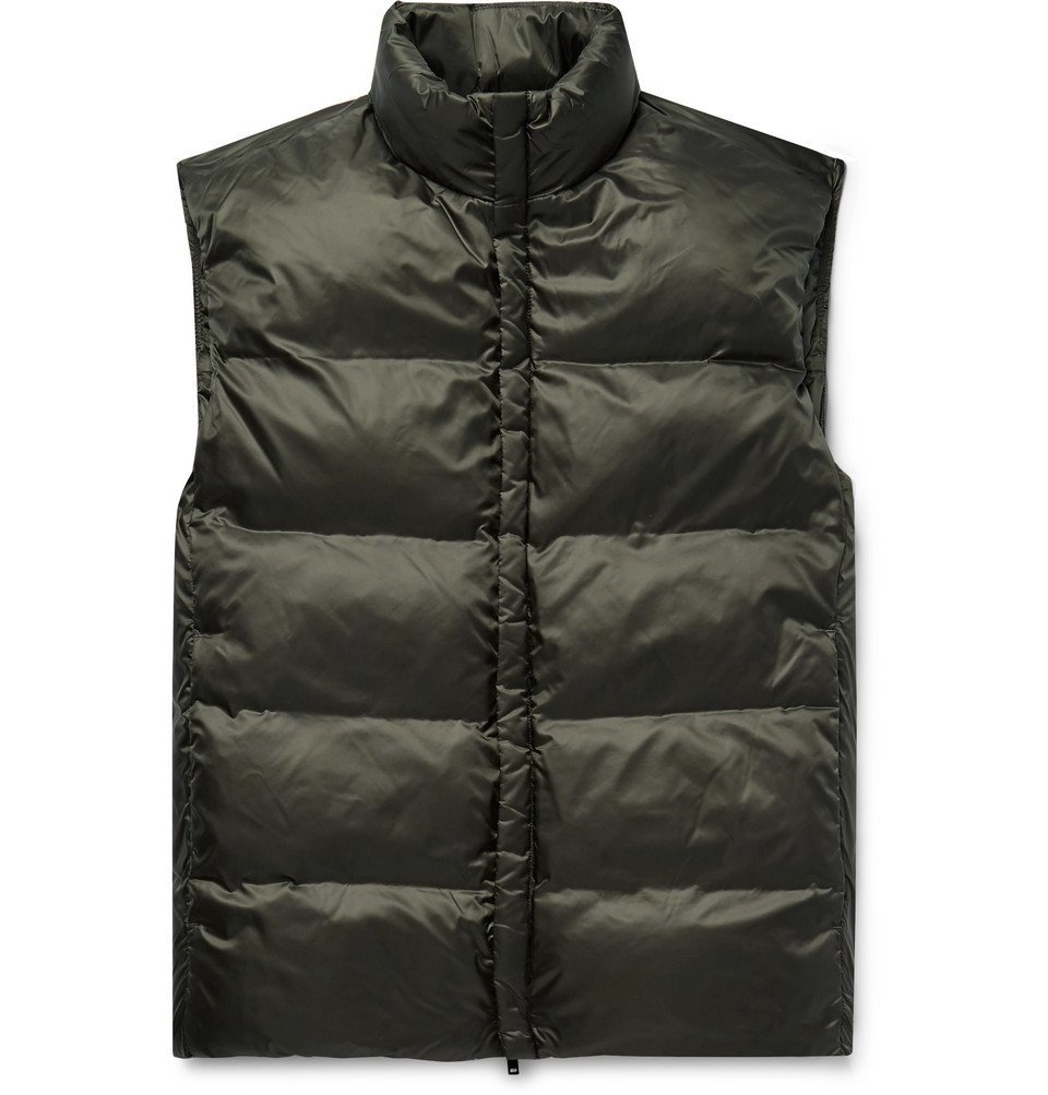 Photo: Theory - Slim-Fit Quilted Shell Down Gilet - Dark green