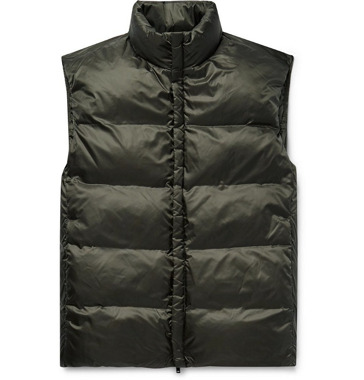 Photo: Theory - Slim-Fit Quilted Shell Down Gilet - Dark green