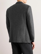 Canali - Kei Slim-Fit Herringbone Wool Blazer - Gray