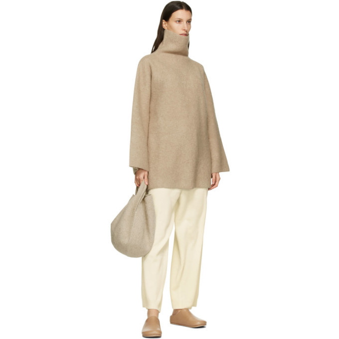 Lauren Manoogian Tan Double Face Turtleneck Lauren Manoogian