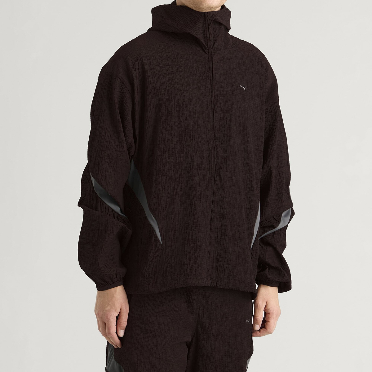 Puma Men's CLRT Track Jacket in Chocolate Fondue