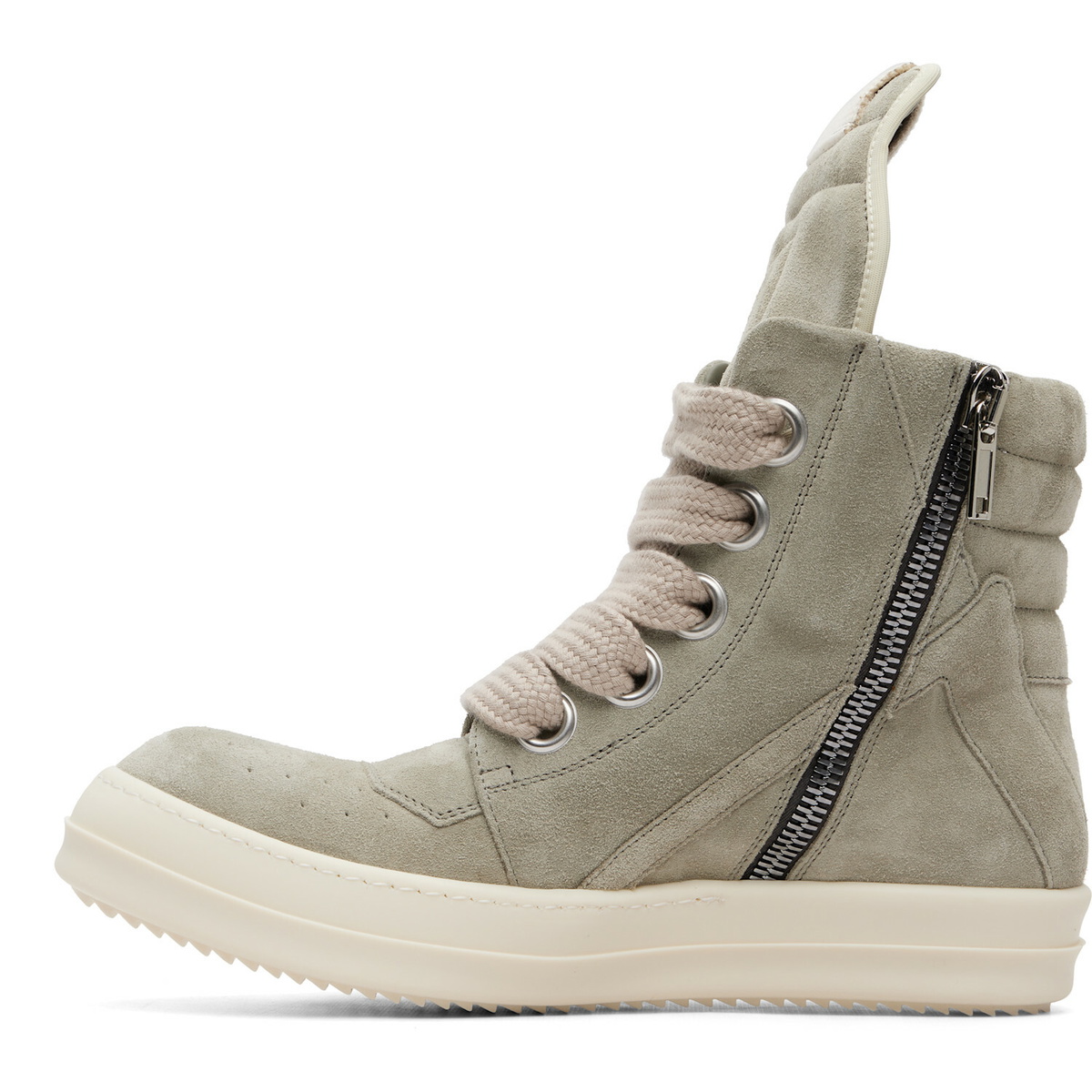 Rick Owens Taupe Tower Jumbolace Geobasket Sneakers