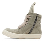 Rick Owens Taupe Tower Jumbolace Geobasket Sneakers