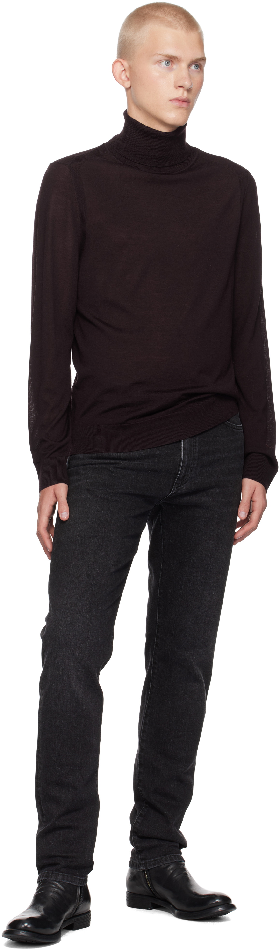 Paul Smith Purple Roll Neck Turtleneck