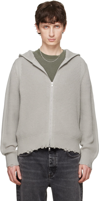 Photo: Won Hundred Gray Glasgow Knit Hoodie