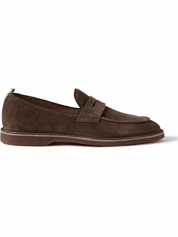 Photo: Officine Creative - Kent Suede Penny Loafers - Brown