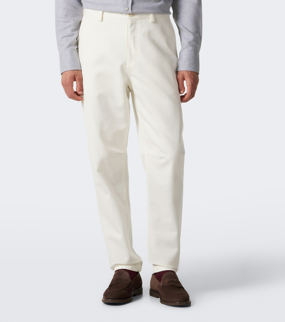 Brunello Cucinelli Cotton and wool chinos