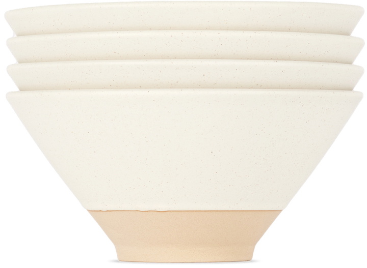 Photo: Lineage Ceramics White Ramen Bowl, 4 pcs