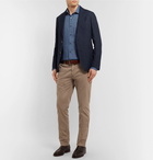 Ermenegildo Zegna - Slub Linen-Chambray Shirt - Blue