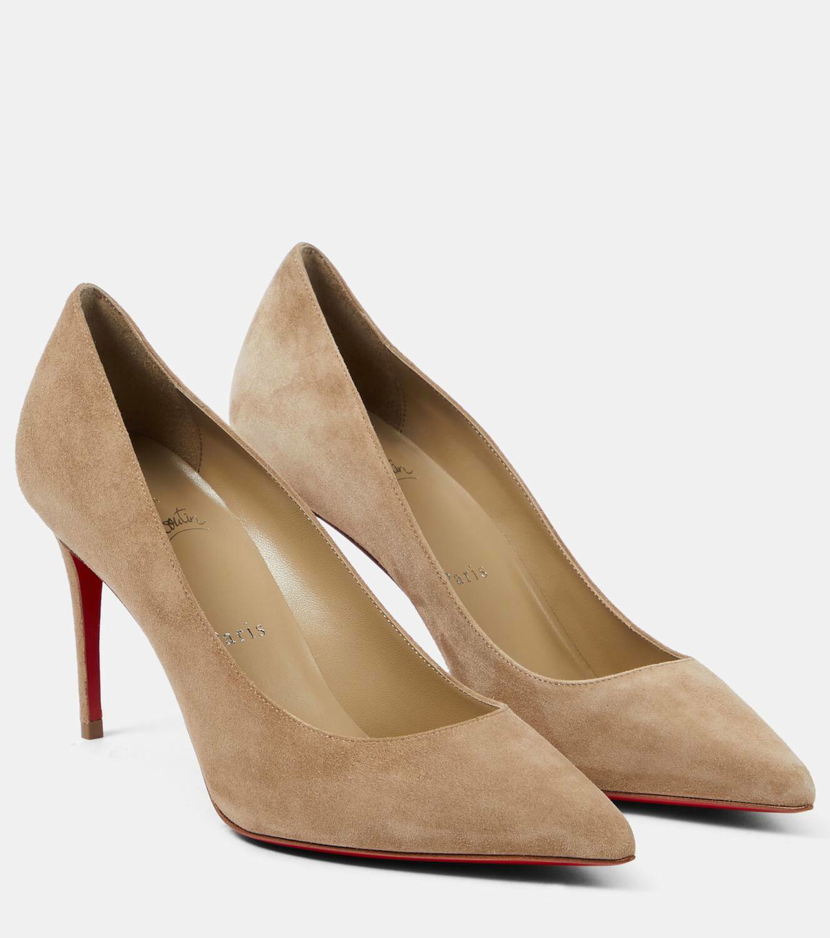 【Christian Louboutin】 Kate 85 suede pumps CHRISTIAN LOUBOUTIN Kate 85 suede point-toe pumps | NET-A-PORTER