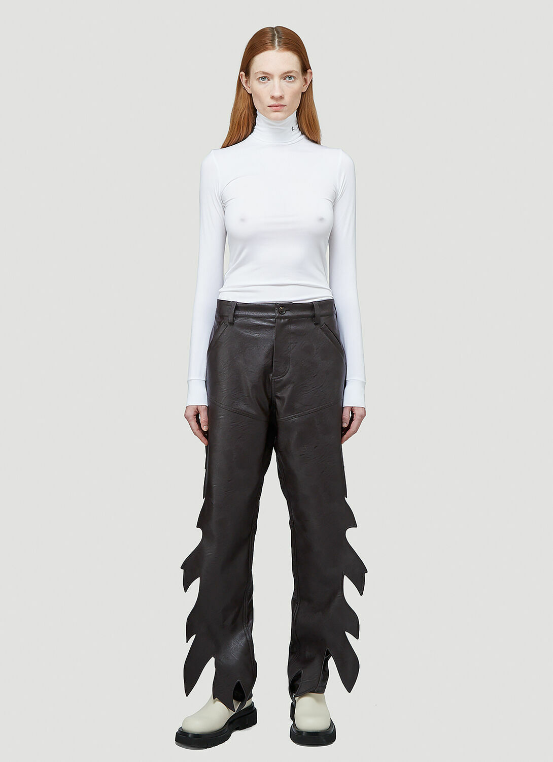 Raf Simons R-Embroidered Turtleneck Top