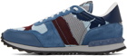 Valentino Garavani Blue Rockrunner Sneakers