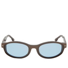 Bonnie Clyde Roller Coaster Sunglasses in Brown/Blue 