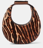 Staud Goodnight Moon leopard-print leather tote bag