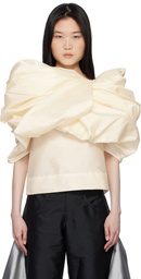 Paula Canovas Del Vas Off-White Castana Blouse