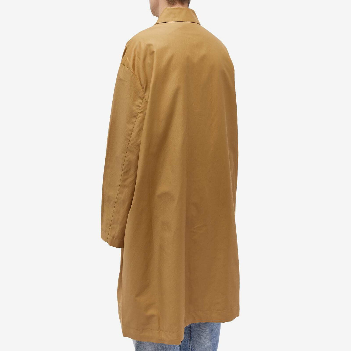Studio Nicholson Men's Drive Technical Car Coat in Tan Studio