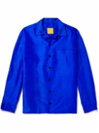 AIREI - Khadi Silk Shirt - Blue