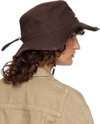 JACQUEMUS Brown 'The Artichaut' Bucket Hat