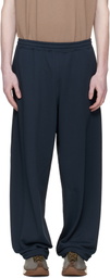 nanamica Navy Polyester Pile Sweatpants