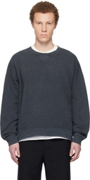 visvim Black Jumbo SB L/S DMGD Sweatshirt