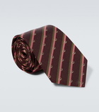 Gucci - GG striped jacquard tie