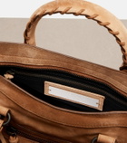 Balenciaga Le City Small suede tote bag