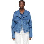 Y/Project Blue Double Front Denim Jacket