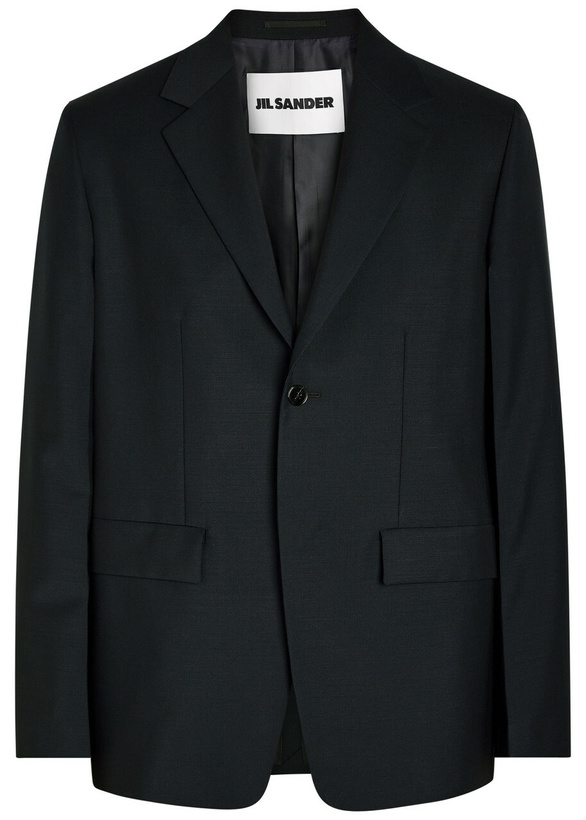 Photo: Jil Sander Wool Blazer Dark Blue