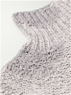Zegna - Cashmere-Blend Rollneck Sweater - Gray