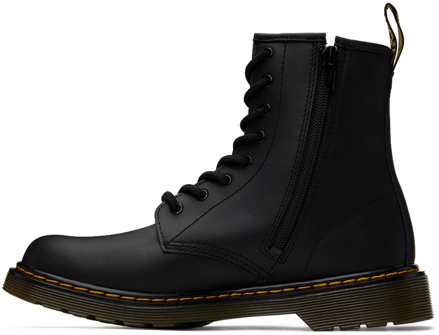 Black Leather Lace 1460 Zip Side Zip Dr Martens Martens 1460 8-Eye