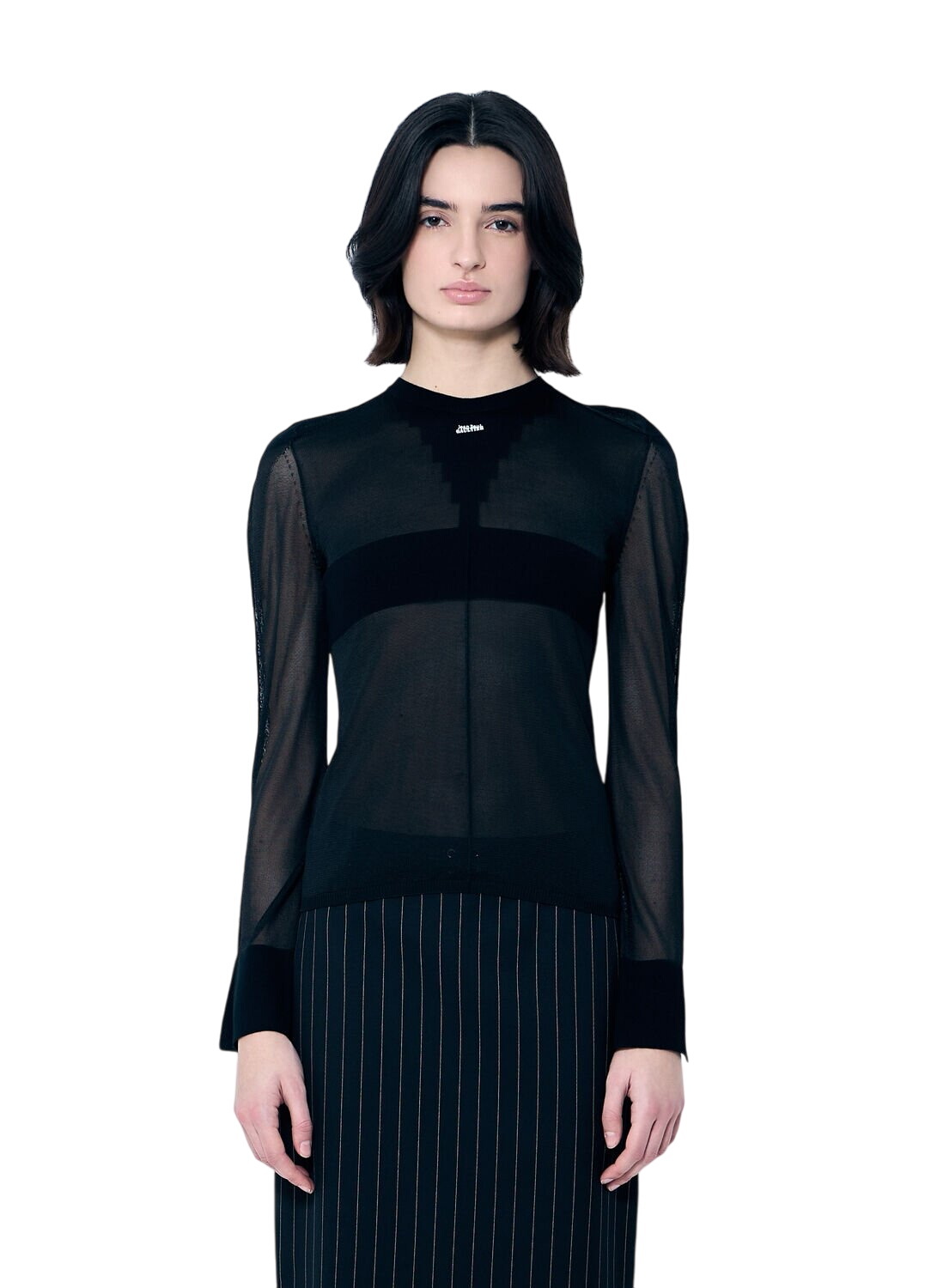 Jean Paul Gaultier x KNWLS off-shoulder wool-blend top Jean Paul