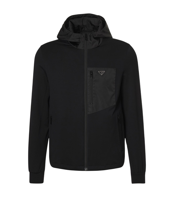 Photo: Prada Re-Nylon and cotton-blend hoodie
