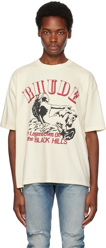 Photo: Rhude Off-White 'Legend Lives On' T-Shirt