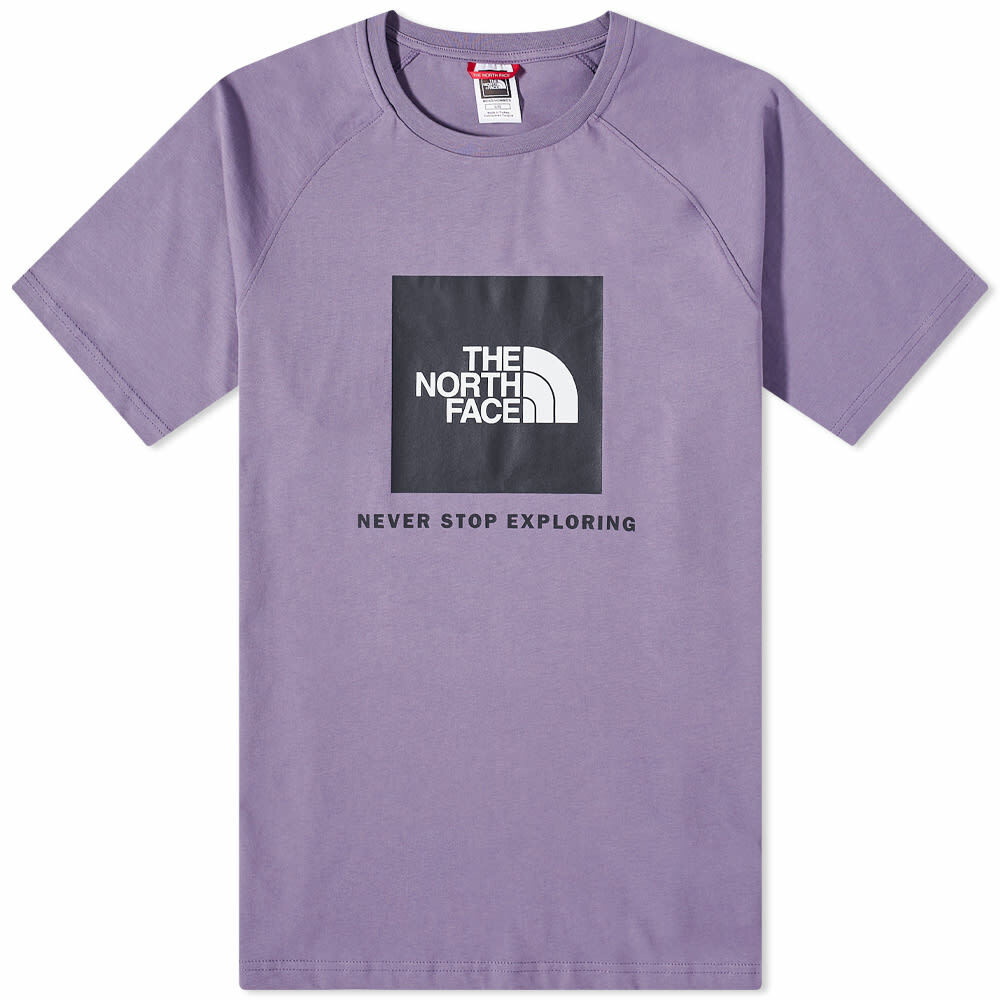 Middag eten Afm Afbreken The North Face Men's Raglan Redbox T-Shirt in Lunar Slate The North Face