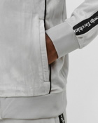 Sergio Tacchini Logo Velour Track Jacket Grey - Mens - Track Jackets