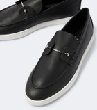 Christian Louboutin Chambeliboat leather slip-on shoes