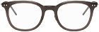 Yuichi Toyama Brown Nadekaku Glasses