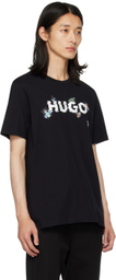 Hugo Black Printed T-Shirt