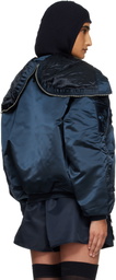 Cecilie Bahnsen Alpha Industries x Cecilie Bahnsen Navy N-2B Bomber Jacket