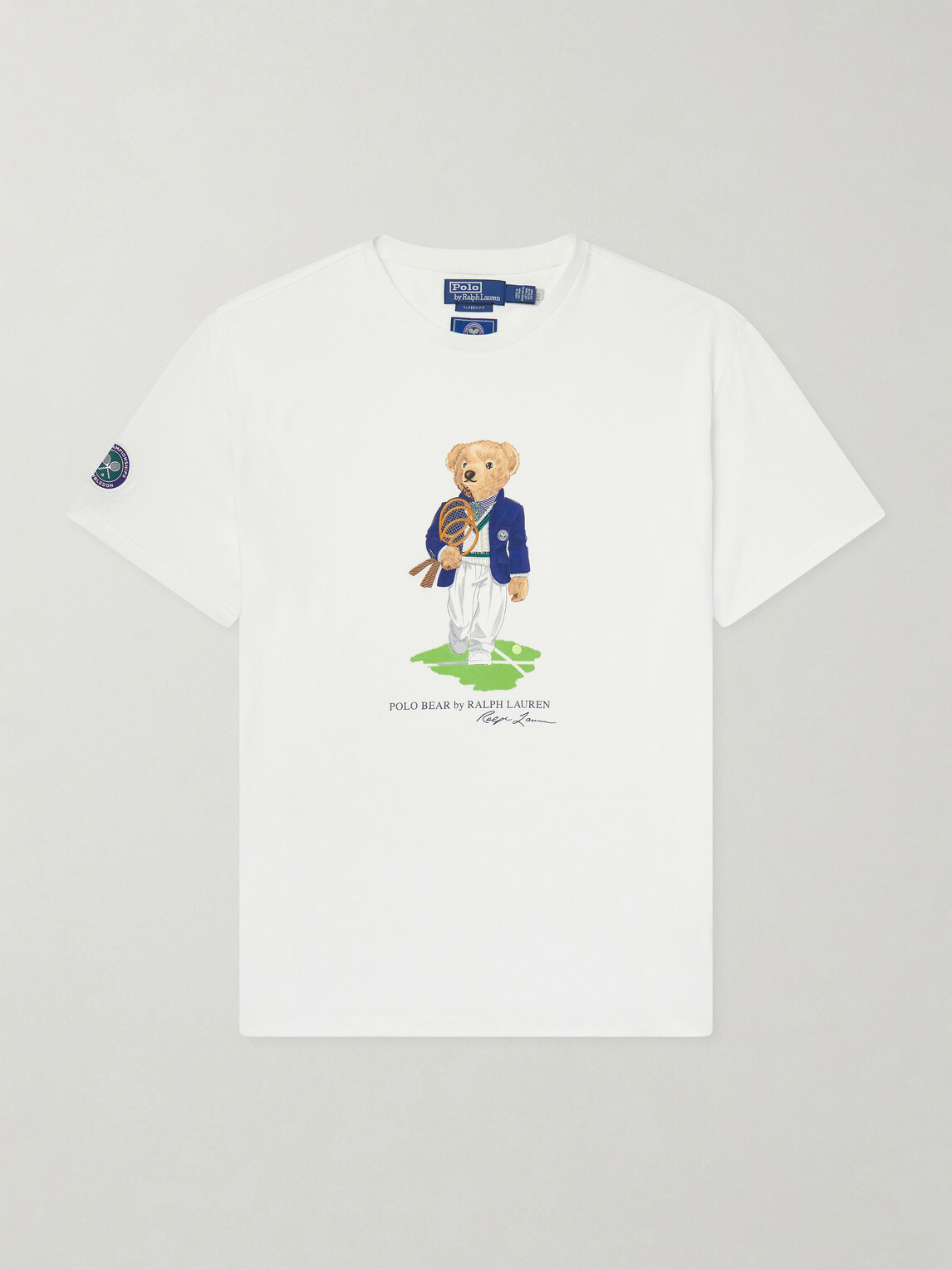 Polo Ralph Lauren - Wimbledon Logo-Printed Cotton-Jersey T-Shirt - White
