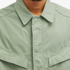 Wood Wood Men's Panda Overshirt in Seaweed