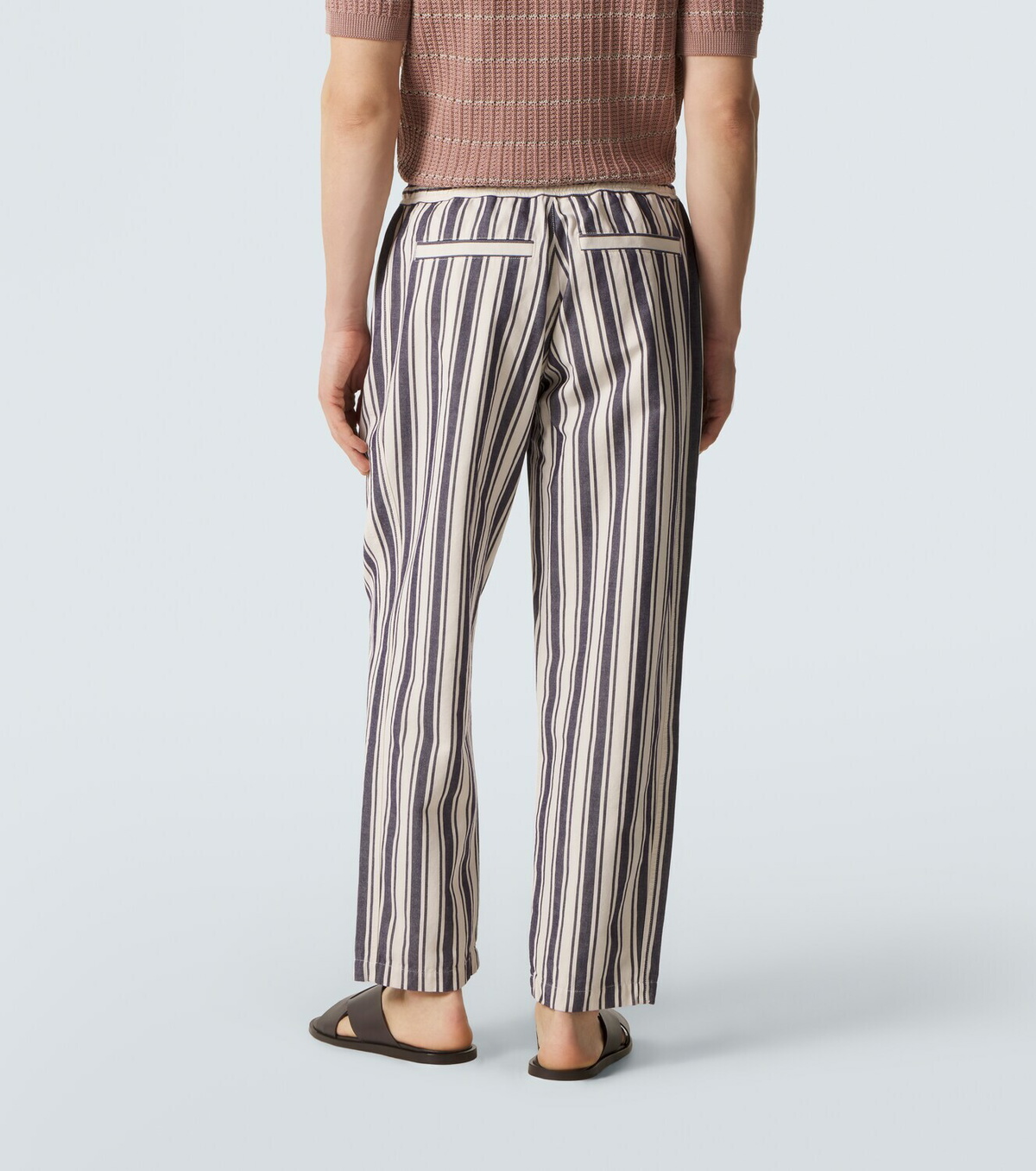 Orlebar Brown Sonoran striped cotton straight pants