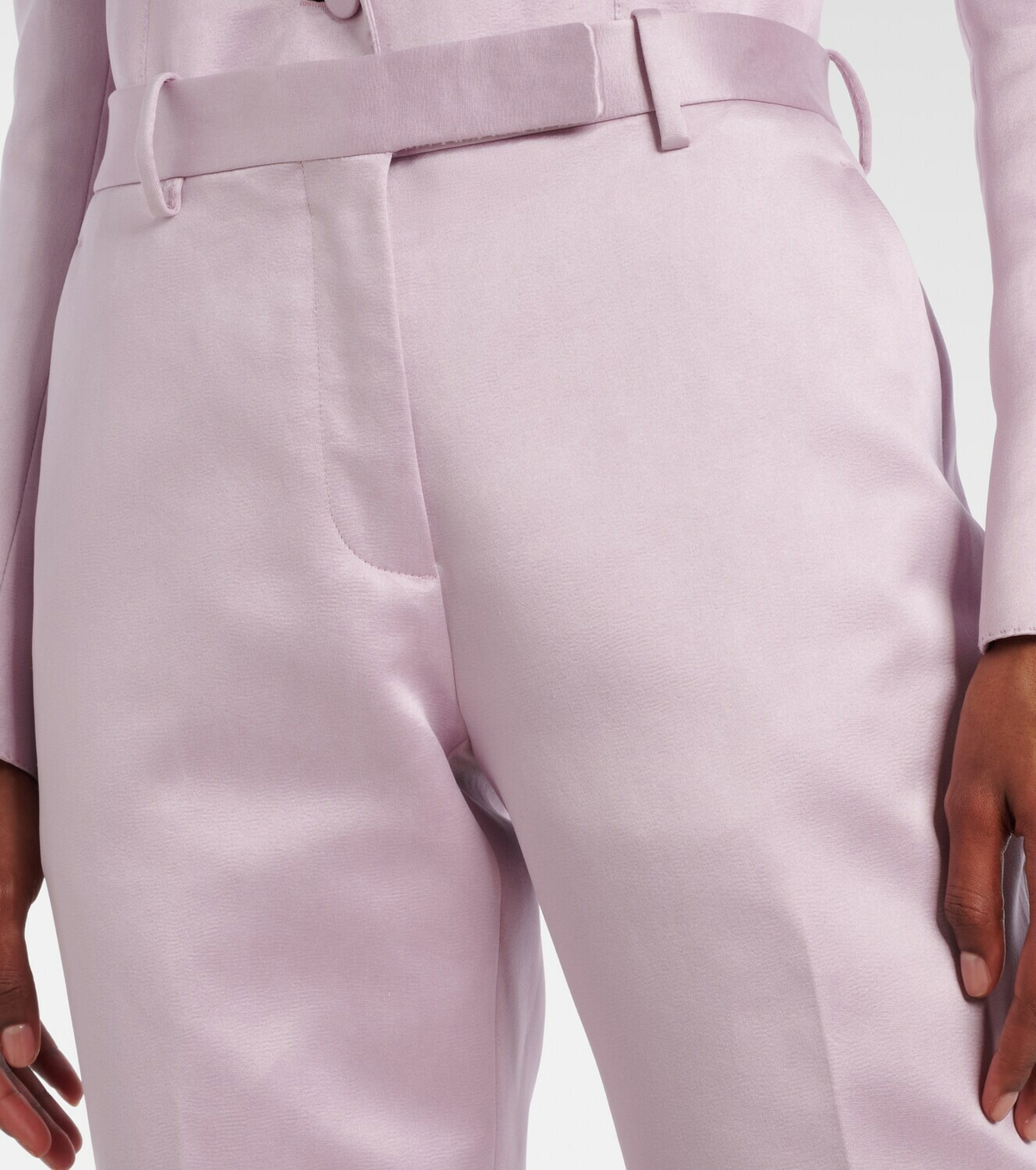 Tom Ford Cotton and silk duchesse straight pants