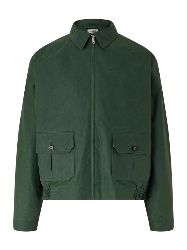 Photo: BODE - Coach Waxed-Cotton Blouson Jacket - Green