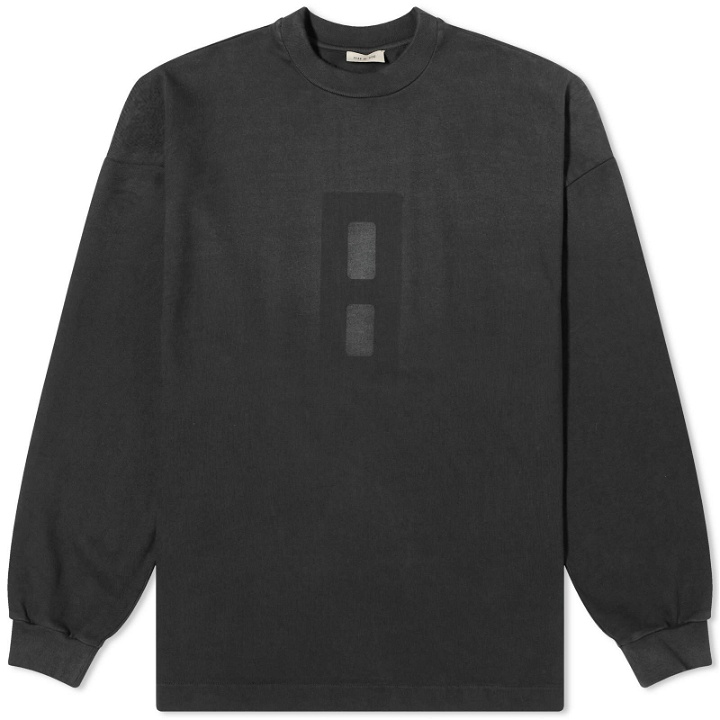 Photo: Fear of God Men's Long Sleeve Airbrush 8 T-Shirt in Black