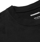 Neighborhood - Distortion Logo-Print Cotton-Jersey T-Shirt - Black