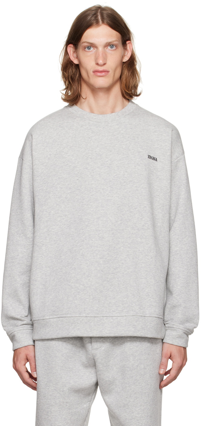 ZEGNA Gray Essential Sweatshirt Zegna