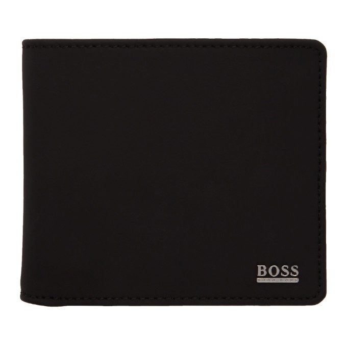 Photo: Boss Black Rubberized Bifold Wallet