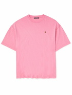 Acne Studios - Exford Logo-Appliquéd Garment-Dyed Cotton-Jersey T-Shirt - Pink